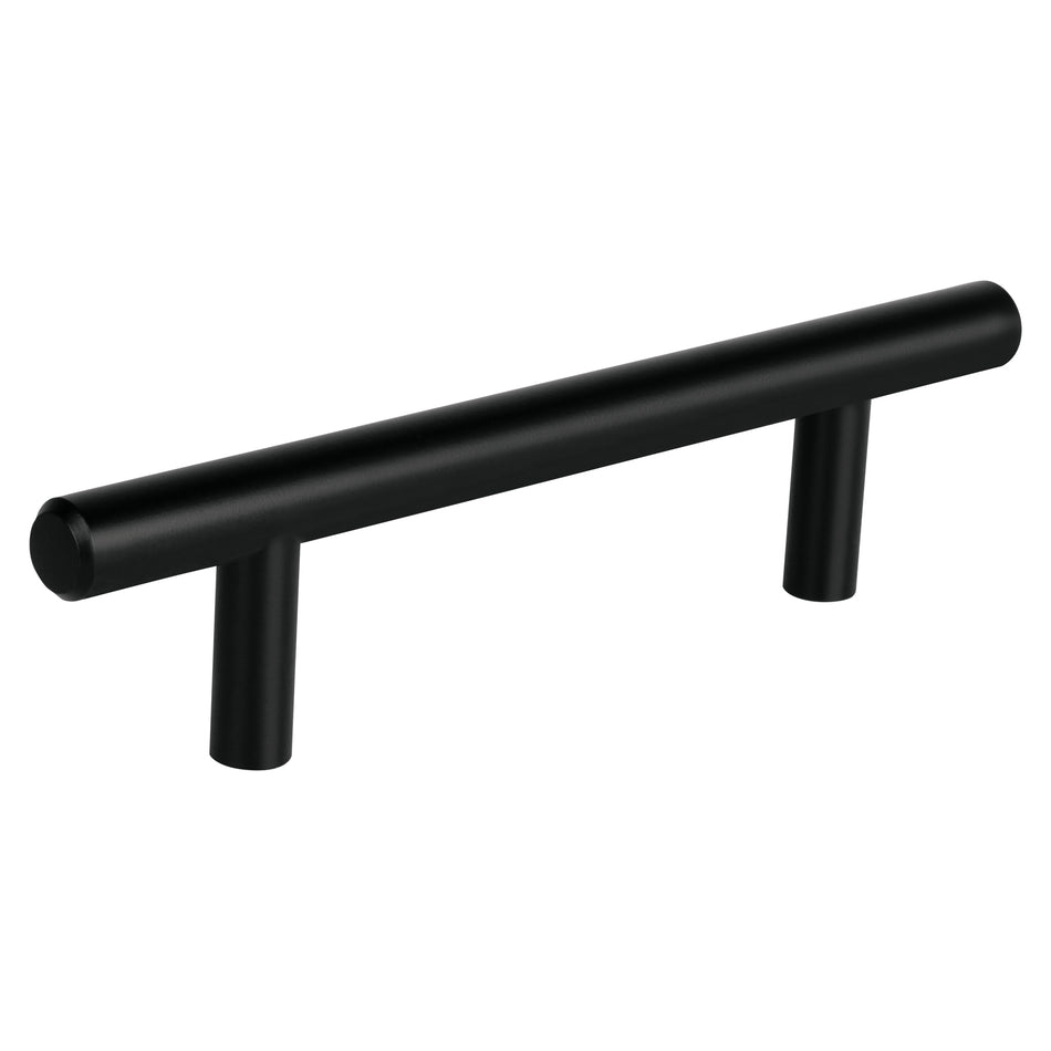 Jaladera de acero 96 mm, estilo 'Cilindro', negro, Hermex Caja con 12, 49731