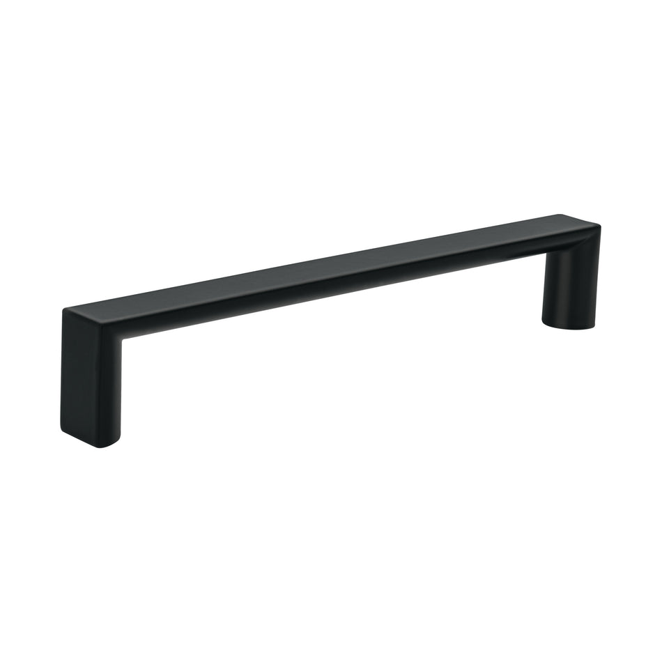 Jaladera de 128mm estilo 'Andamio' acabado negro, Hermex Caja con 12, 45640