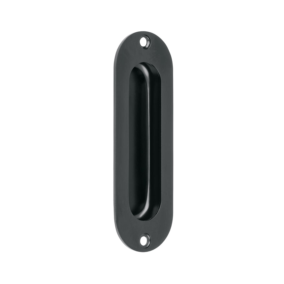 Jaladera de embutir ovalada acabado negro, Hermex Caja con 10, 47800