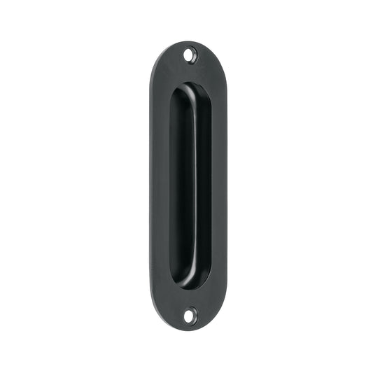 Jaladera de embutir ovalada acabado negro, Hermex Caja con 10, 47800