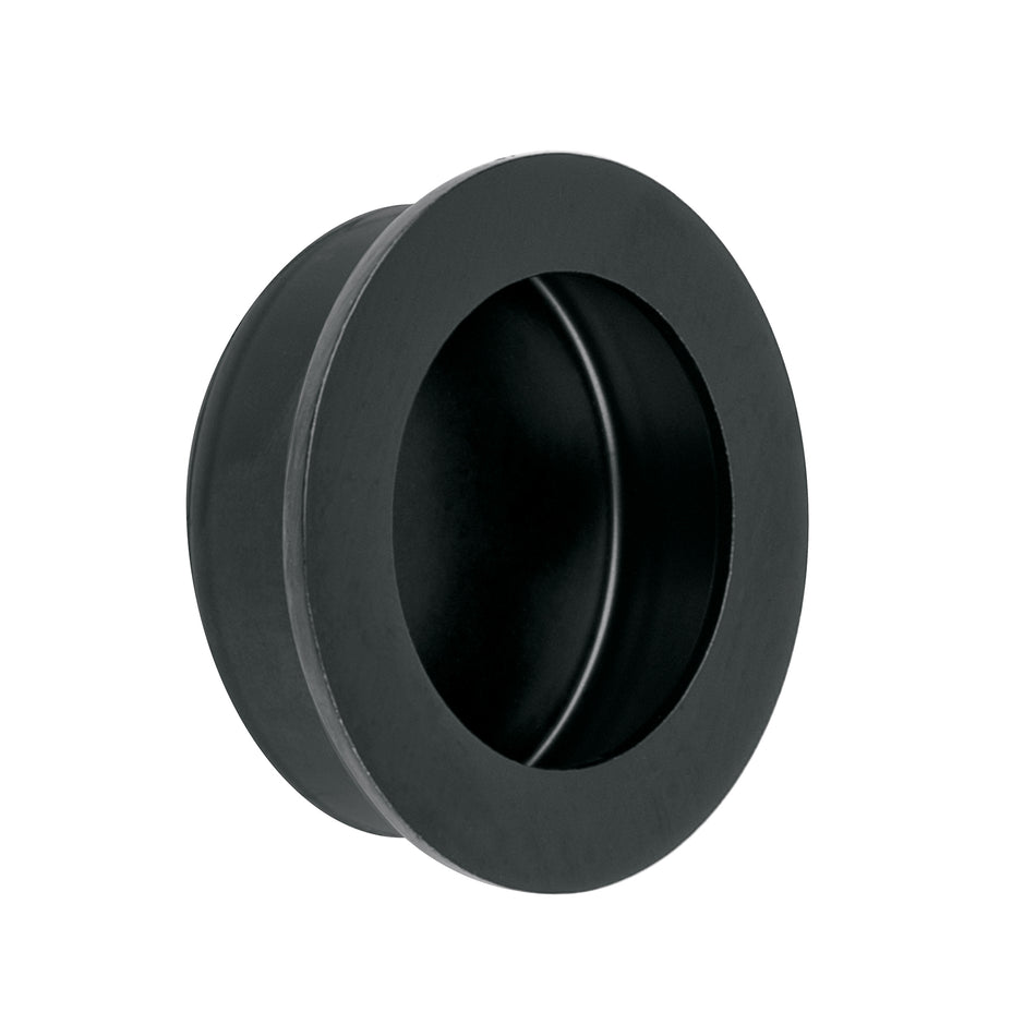 Jaladera de embutir circular No. 3 acabado negro Caja con 10, 47802