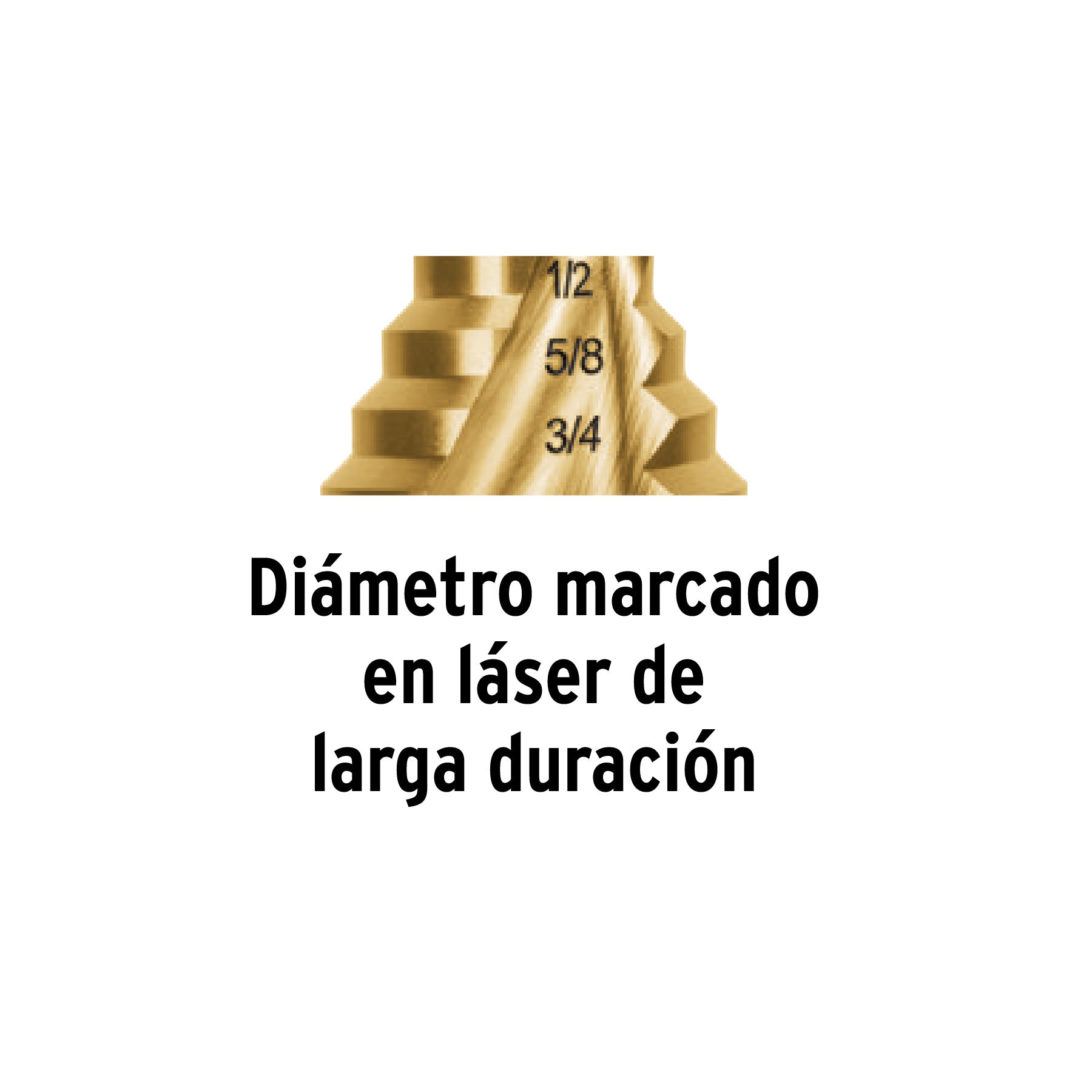 Juego de 3 brocas escalonadas de titanio, Truper Expert, 101557