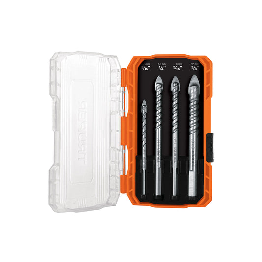 Juego de 4 brocas para vidrio y azulejo, Truper Expert Caja con 6, 101841