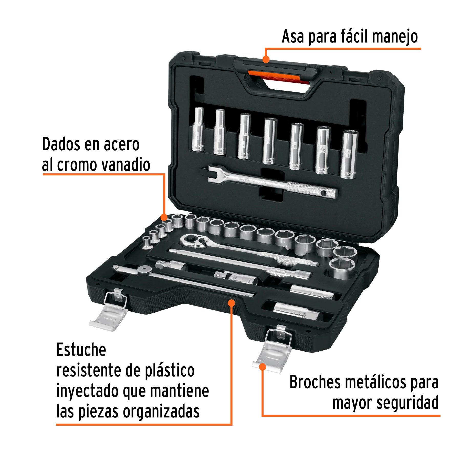 Juego de 32 piezas para reparación de electrónica, Truper, 17762