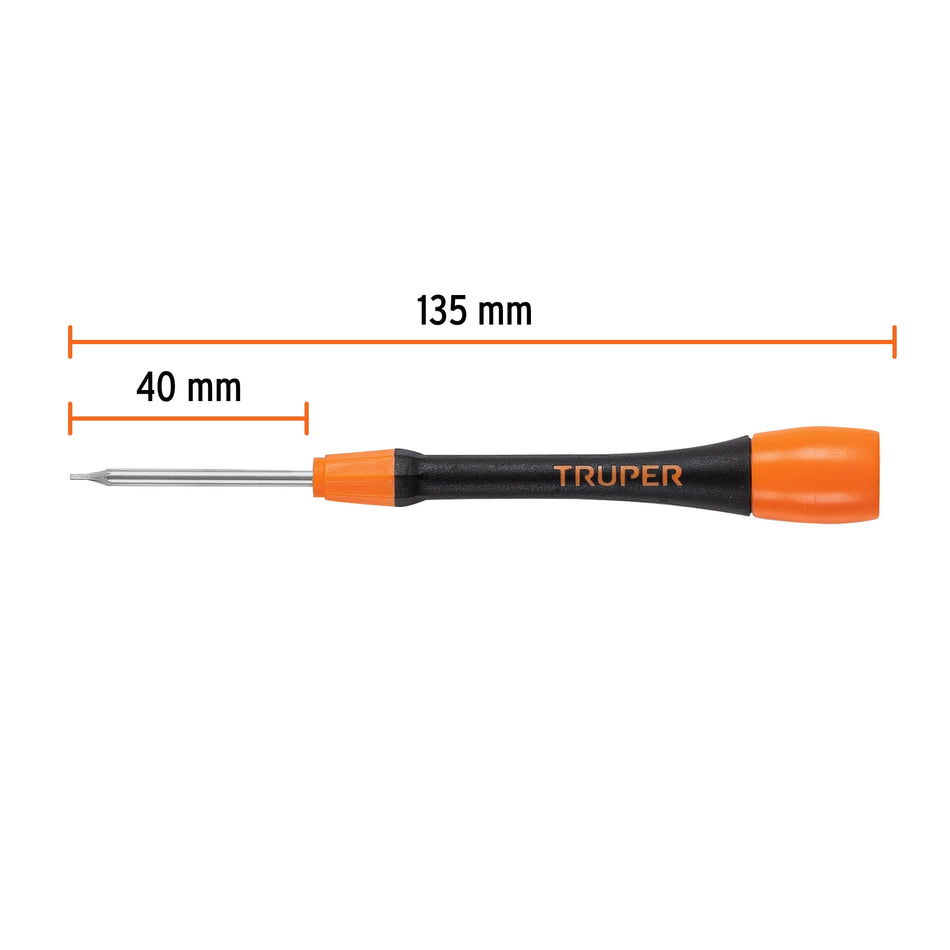 Desarmador de precisión punta torx T5 mango ergonómico Caja con 6, 100692