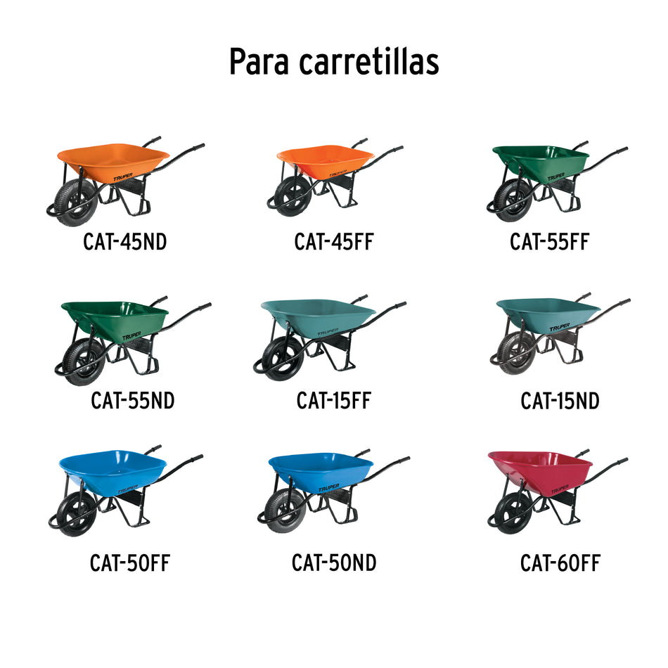 Juego de 2 tirantes calibre 15 para carretillas Truper Caja con 6, 11884
