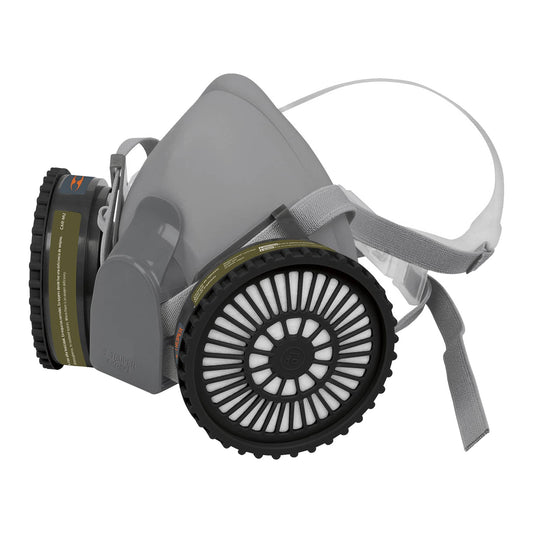 Kit respirador profesional con cartuchos multigas, Truper, 13730