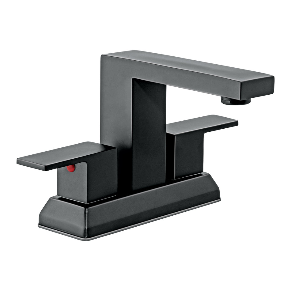 Mezcladora para lavabo 4', negro, FOSET KUBO, 44229