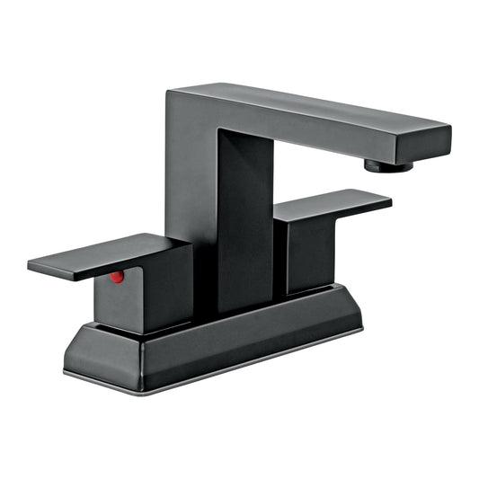 Mezcladora para lavabo 4', negro, FOSET KUBO, 44229
