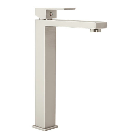 Monomando alto para lavabo, satín, FOSET KUBO, 44204