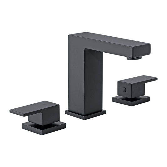 Mezcladora para lavabo taladros separados, negro, FOSET KUBO, 44259