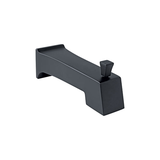 Salida de tina con desviador, negro, FOSET KUBO, 44275