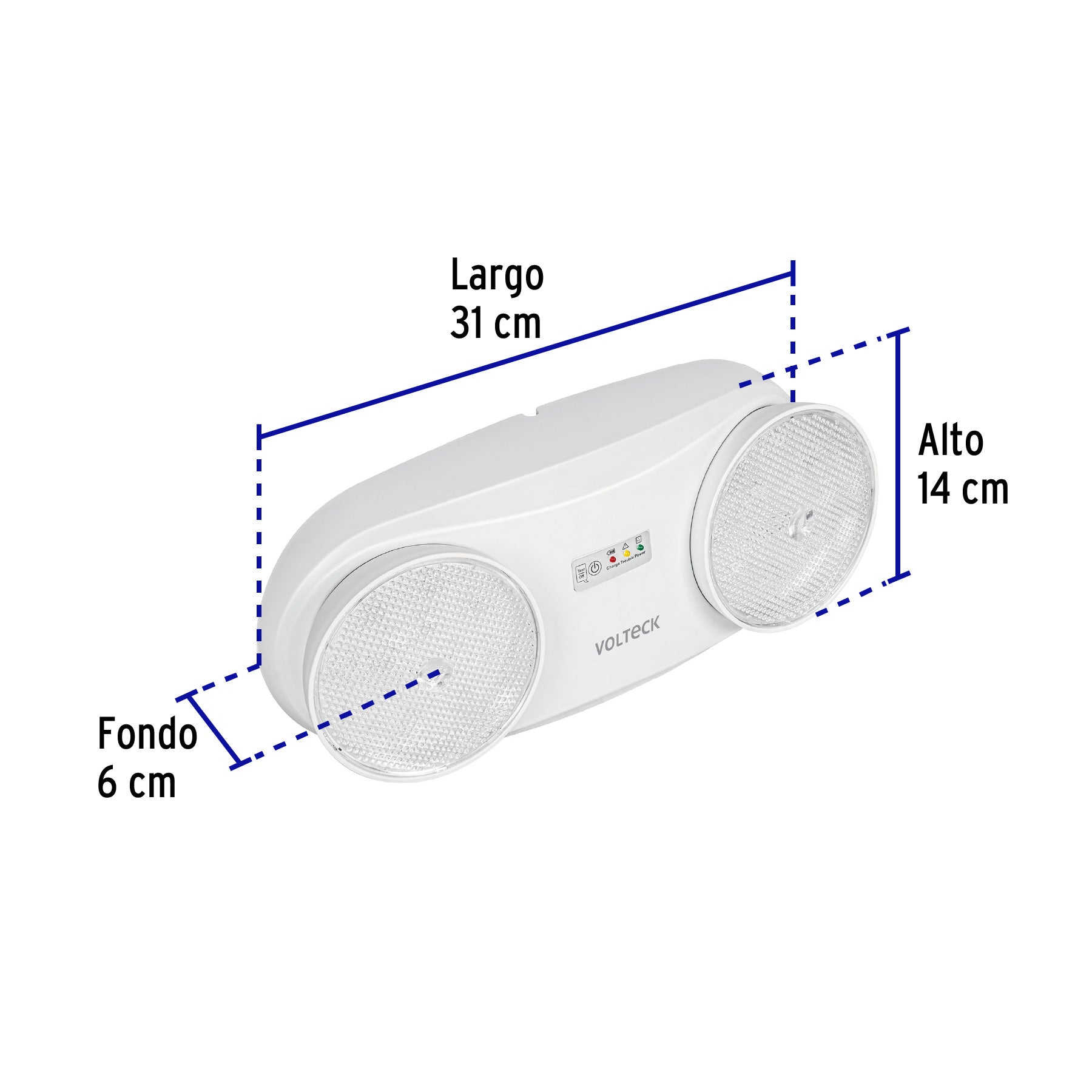 Lámpara de emergencia de 24 Leds 170 lm dirigible recargable, 46992