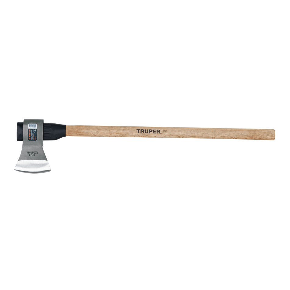 Hacha labor entera 3 lb, mango de madera 36', TRUPER Caja con 2, 102969