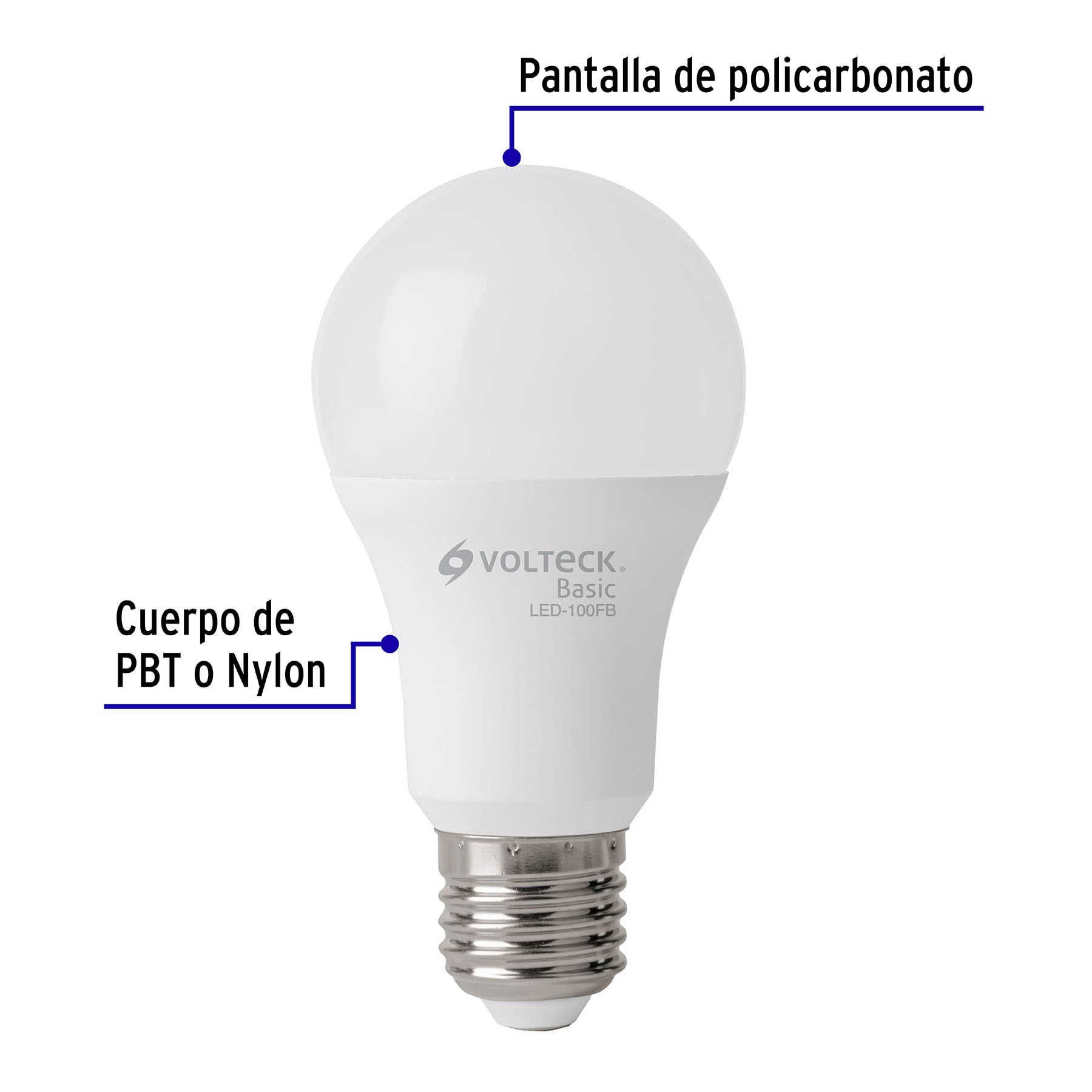 Pack de 4 lámparas LED A19 14 W (equiv. 75 W), luz de día, 28007