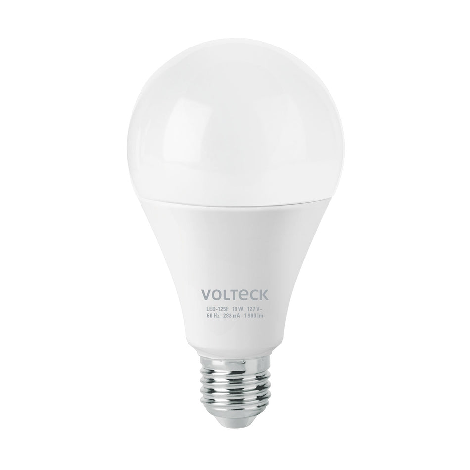 Lámpara LED A25 18 W (equiv. 125 W) luz de día, caja Volteck Caja con 6, 46222