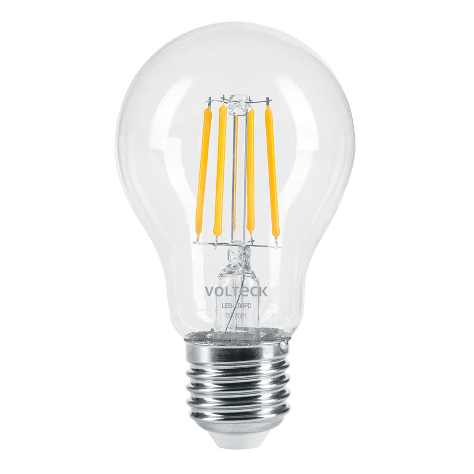 Lámpara LED tipo A19 6 W con filamento luz cálida, blíster Caja con 2, 46211