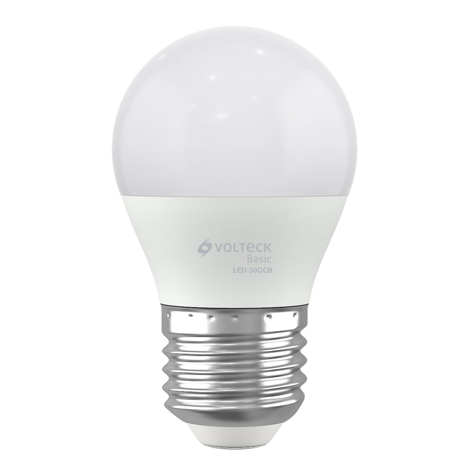 Lámpara LED G45 3 W (equiv. 25 W), luz cálida, caja, Basic Caja con 10, 28058