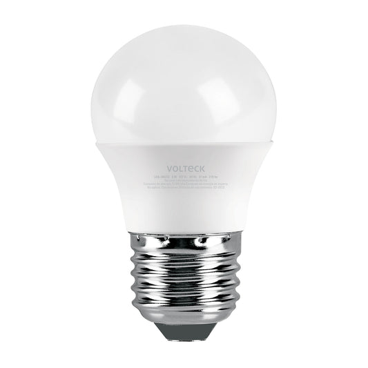 Lámpara LED G45 3 W (equiv. 25 W), luz cálida, caja, Volteck Caja con 12, 47543