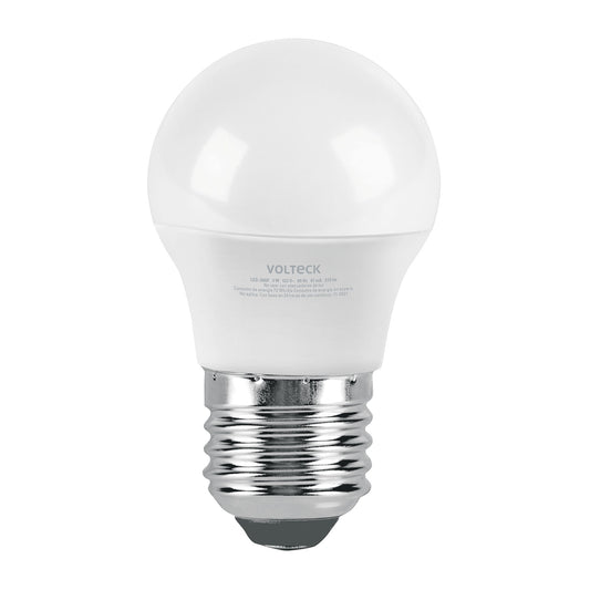 Lámpara LED G45 3 W (equiv. 25 W) luz de día blíster Volteck Caja con 6, 46854