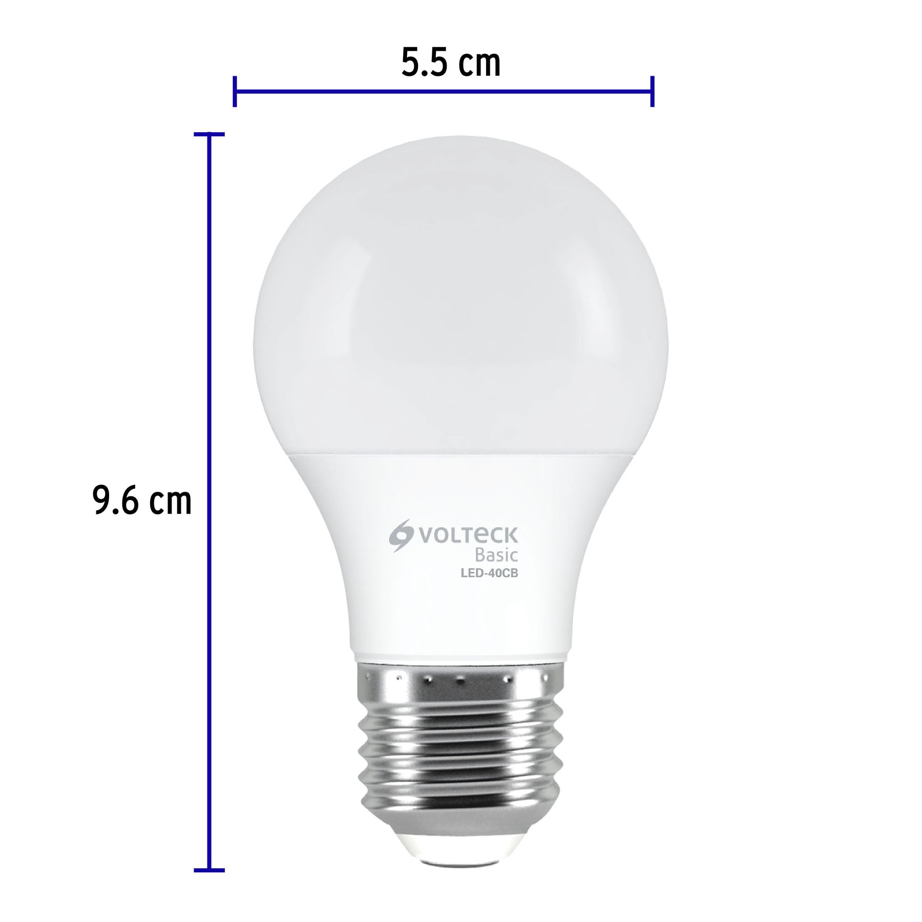 Lámpara LED A19 6 W (equiv. 40 W), luz cálida, caja, Basic, 28060