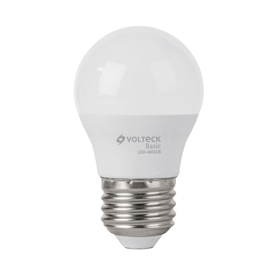 Lámpara LED G45 5 W (equiv. 40 W), luz cálida, caja, Basic Caja con 10, 27163