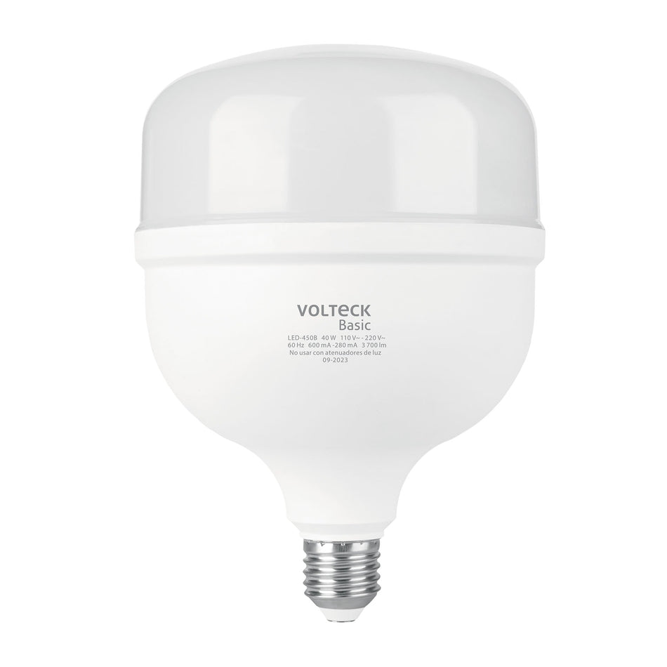 Lámpara LED alta potencia 40W (equiv. 400W) luz de día Basic Caja con 4, 28209