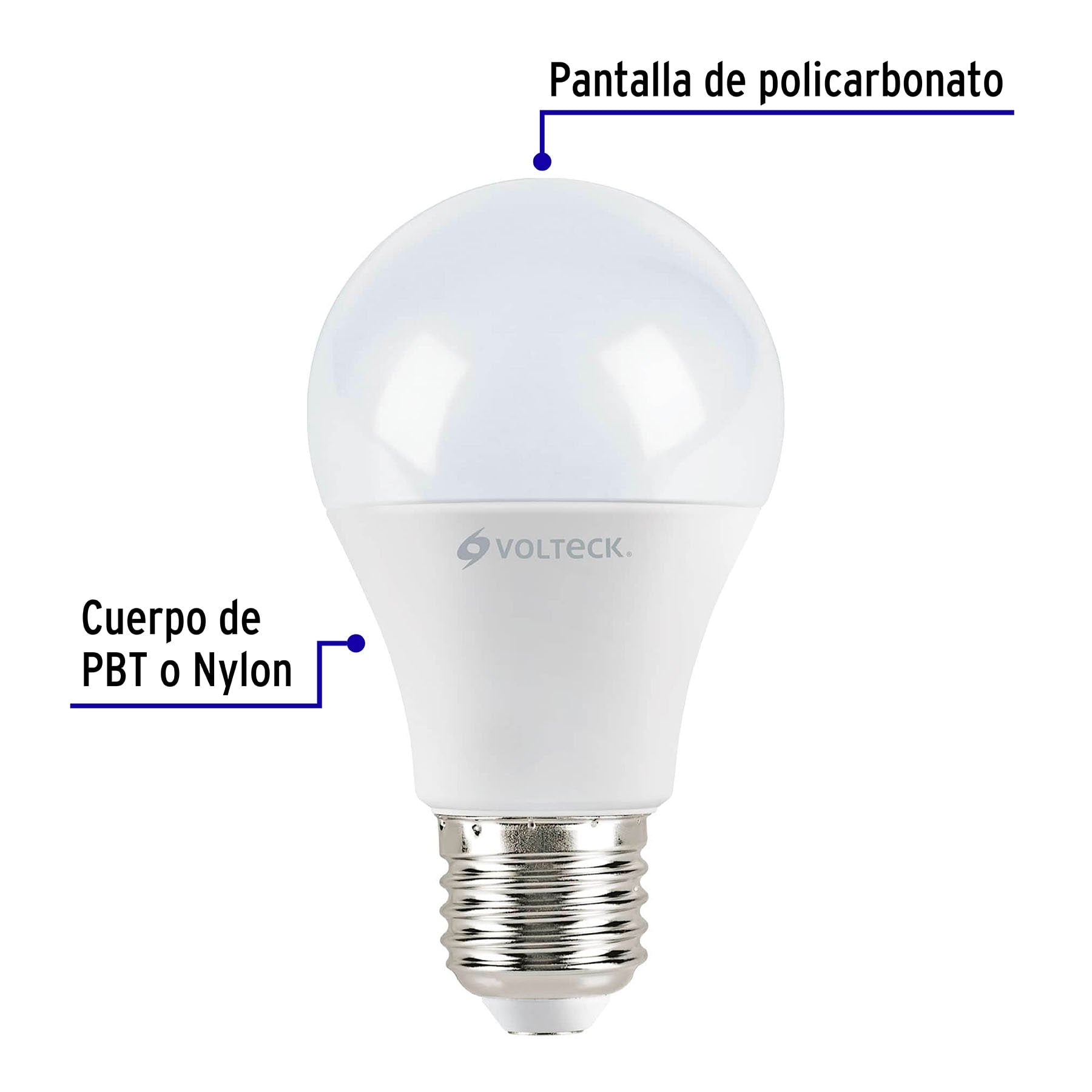 Pack de 4 lámparas LED A19 9 W (equiv. 60 W), luz cálida, 48085