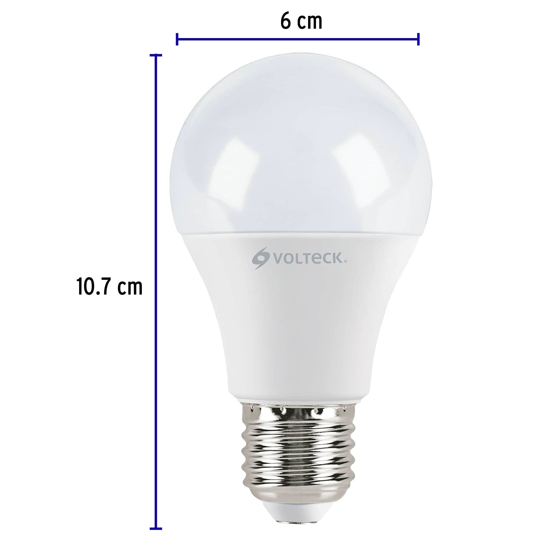 Pack de 4 lámparas LED A19 9 W (equiv. 60 W), luz de día, 46864