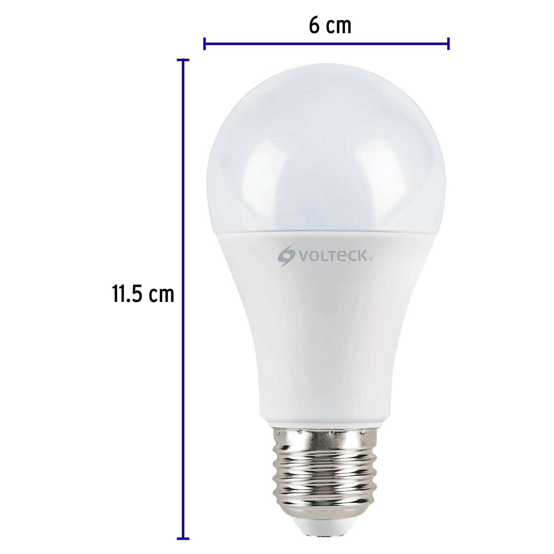 Pack de 4 lámparas LED A19 12 W (equiv. 75 W), luz de día, 48794