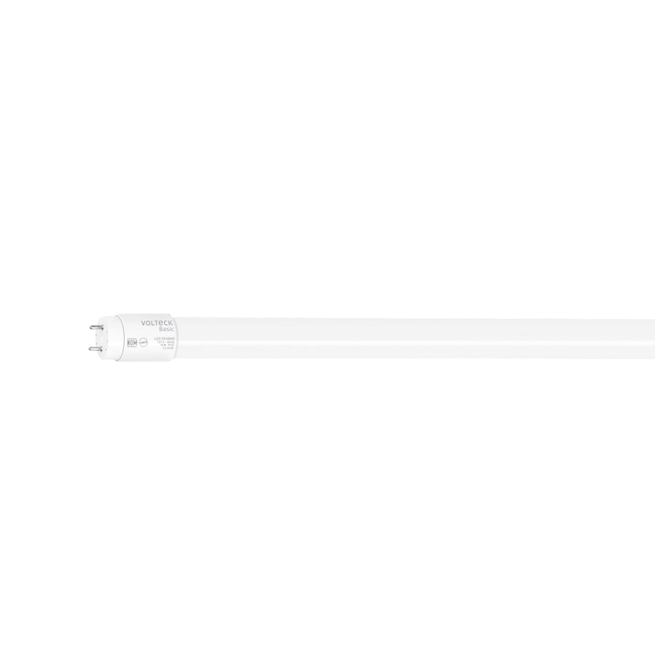 Tubo de LED T8 18 W base G13, vidrio opalino, VOLTECK BASIC Caja con 8, 29926