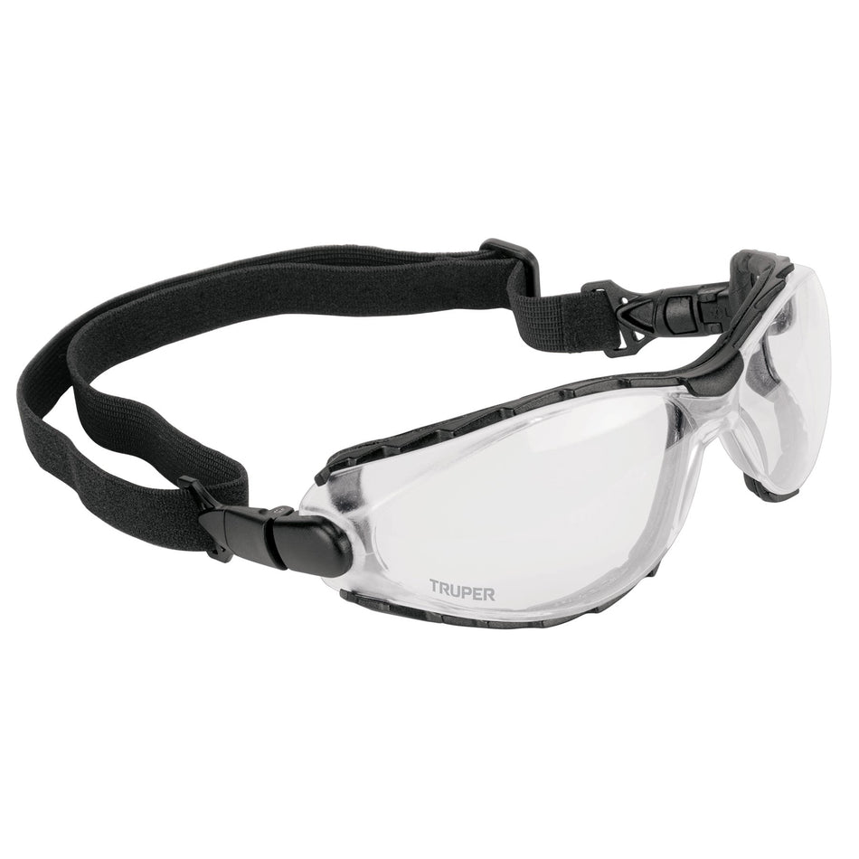 Lentes transp antiempaño c/marco de espuma y correa, Expert Caja con 6, 101791