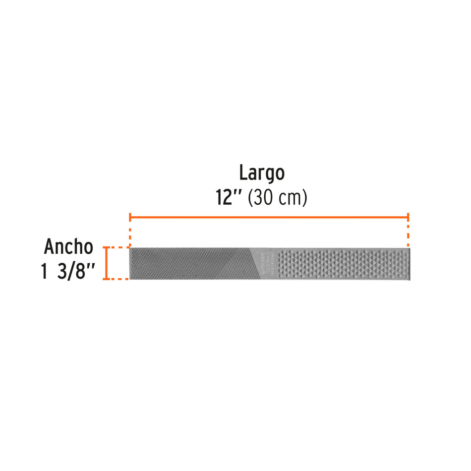 Lima escofina para herrar 12', Truper Caja con 6, 15204