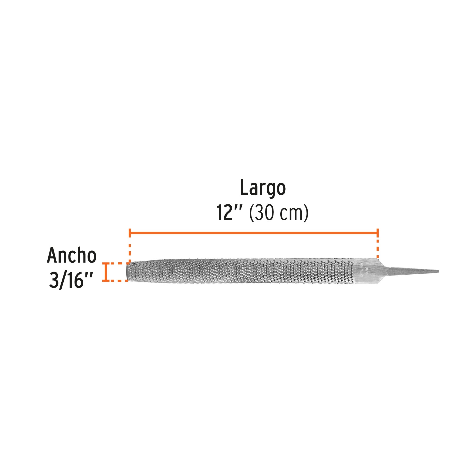 Lima escofina 12', Truper Caja con 6, 15209