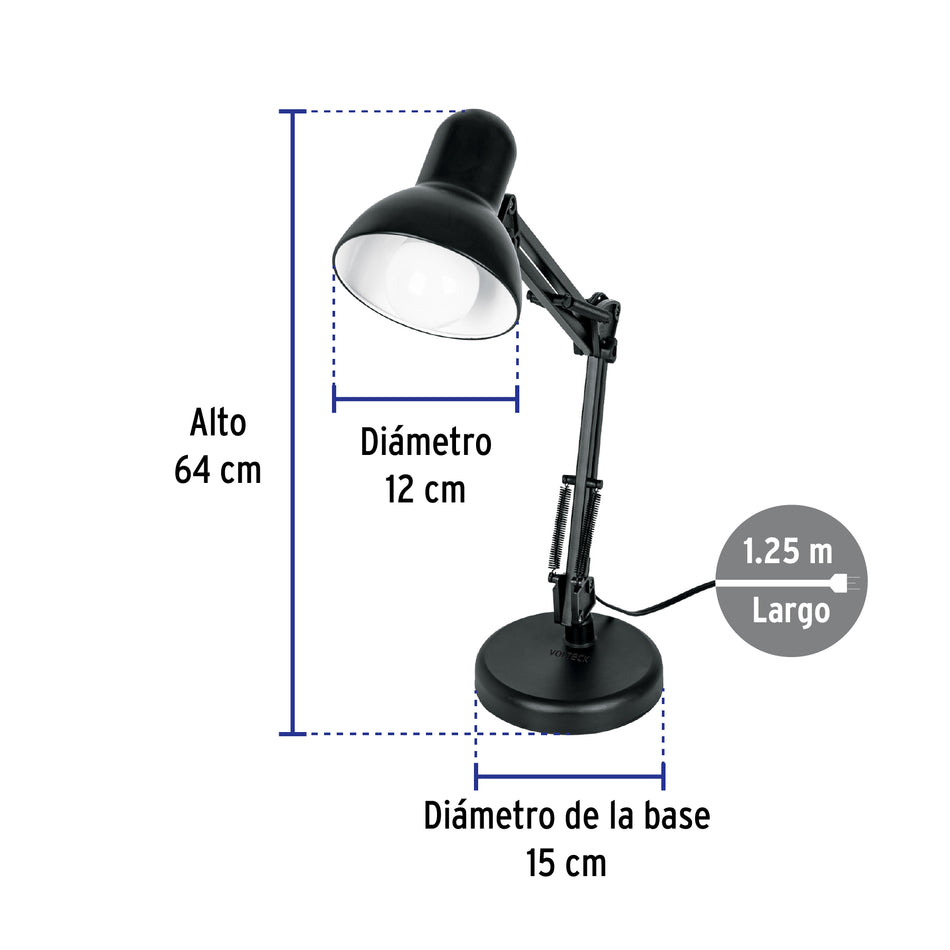 Lámpara de escritorio con brazo oscilante Caja con 2, 49200