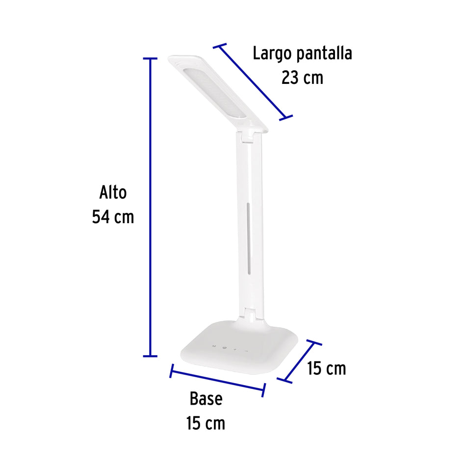 Lámpara de LED 8W 5 niveles de iluminación para escritorio, 49323