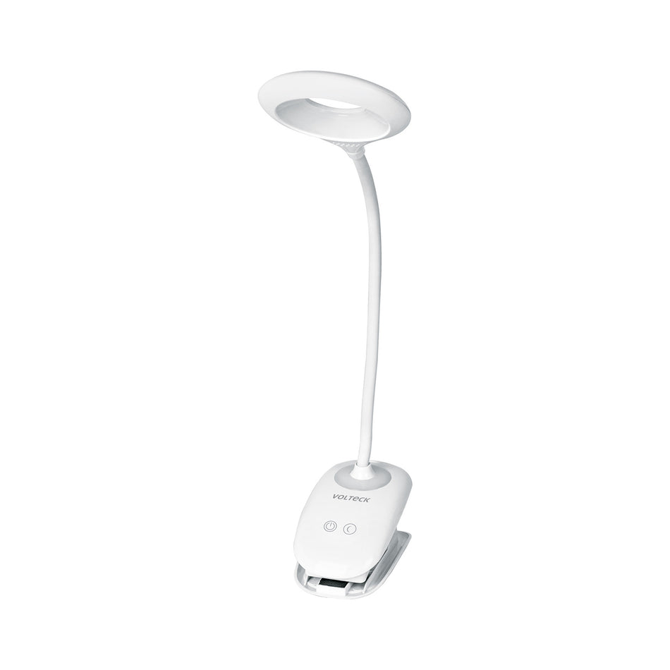 Lámpara escritorio LED 4 W recargable c/clip, 3 intensidades Caja con 2, 49201