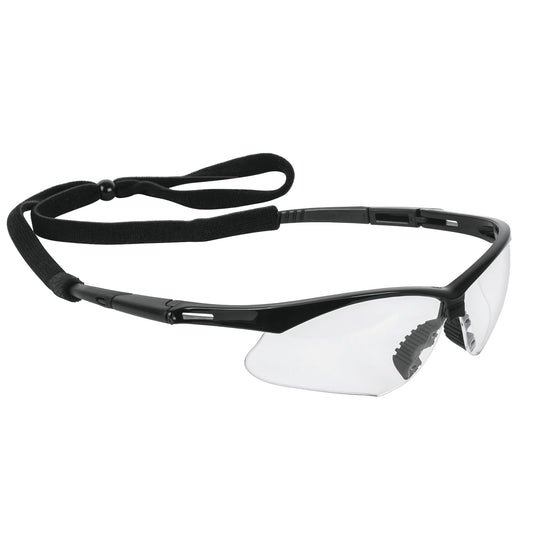 Lentes seguridad claros antiempaño c/cordón ajustable, Sport Caja con 6, 15170
