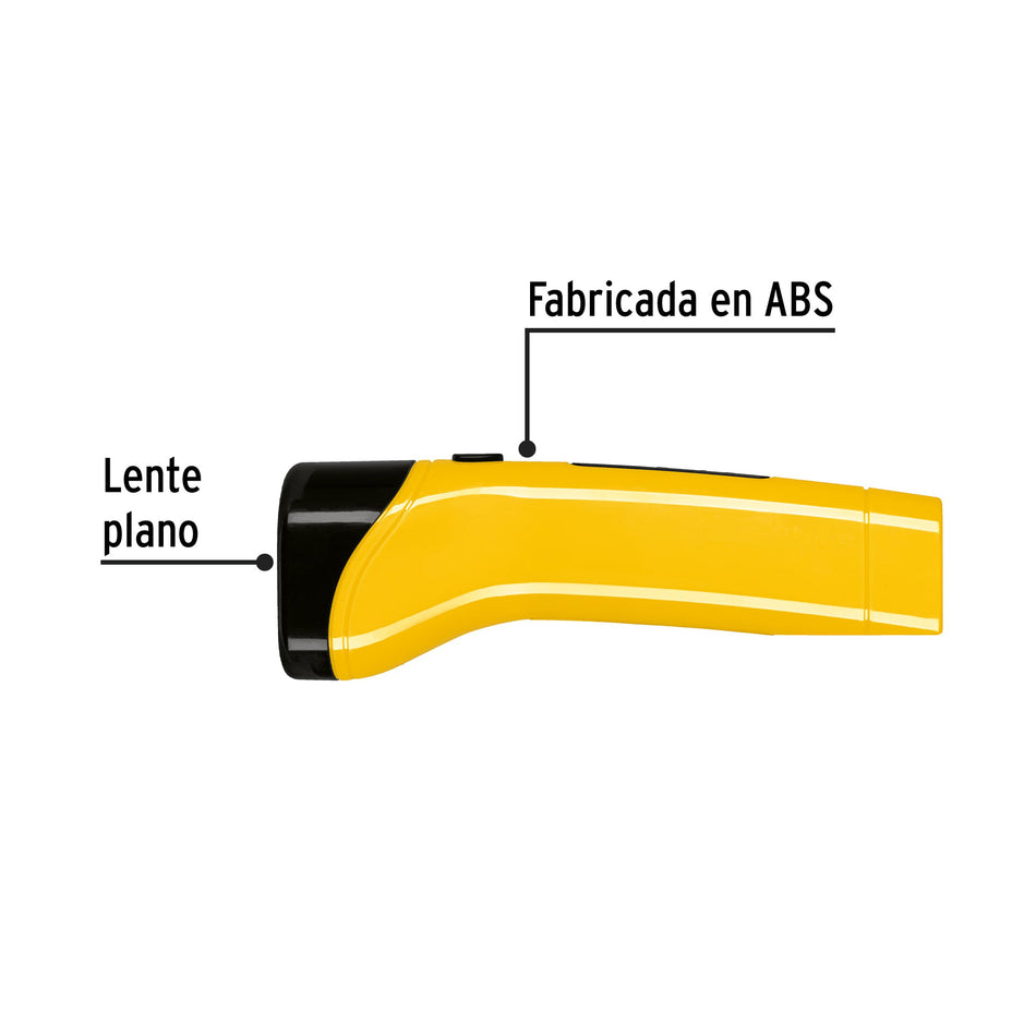 Linterna plástica de LED, 70 lm, recargable, PRETUL Caja con 6, 24080