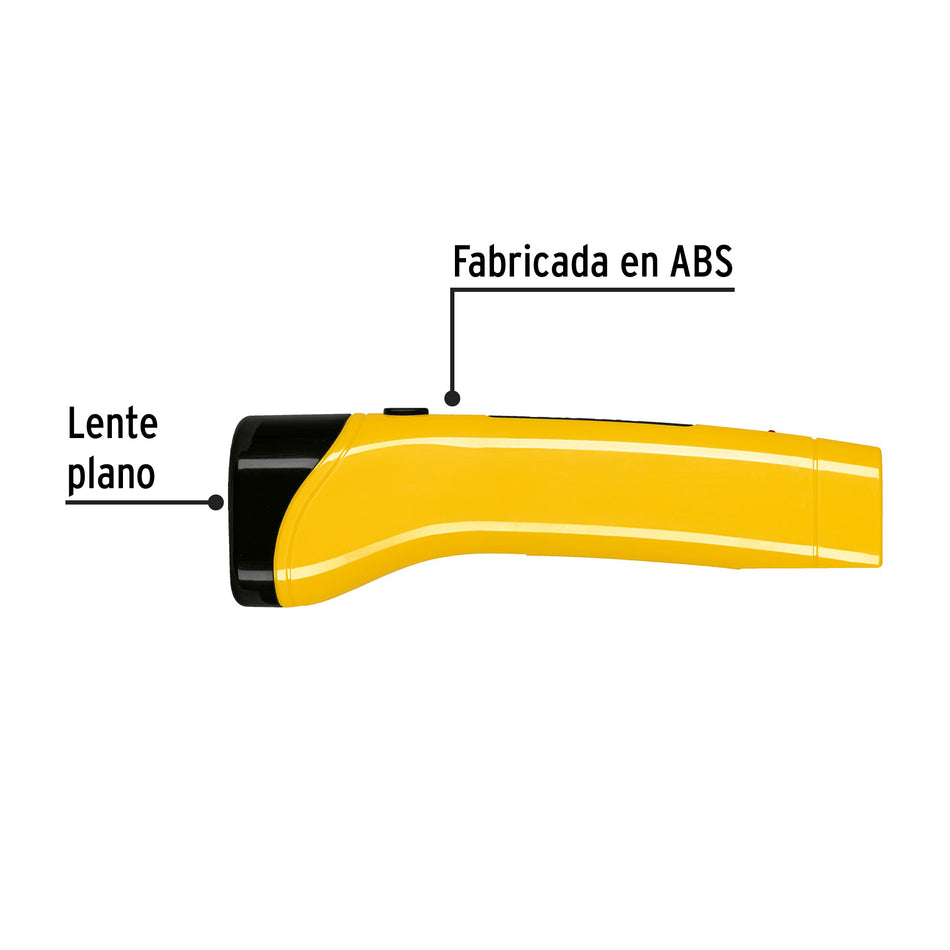 Linterna plástica de LED, 80 lm, recargable, PRETUL Caja con 6, 24082