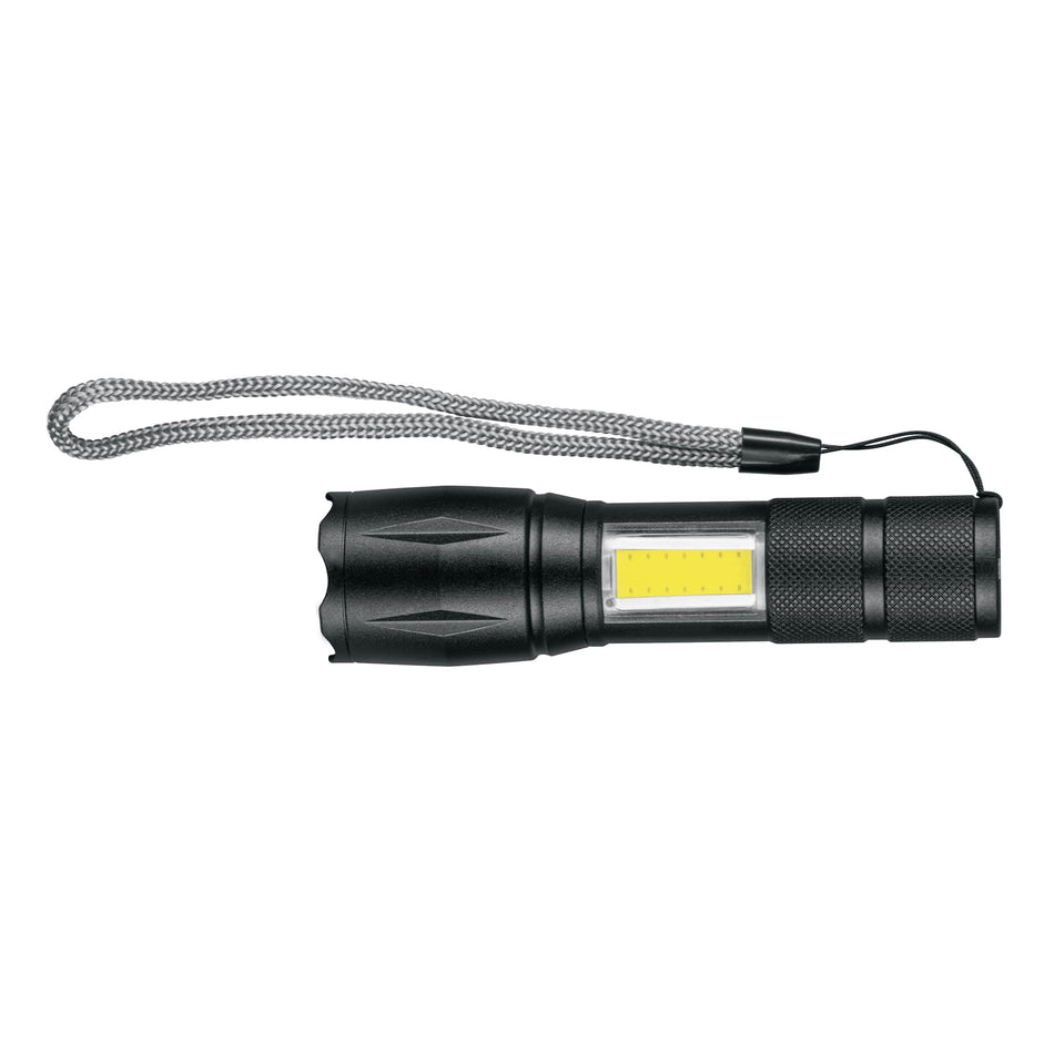 Linterna de 1 LED 270 lm con luz de emergencia, recargable Caja con 4, 100371
