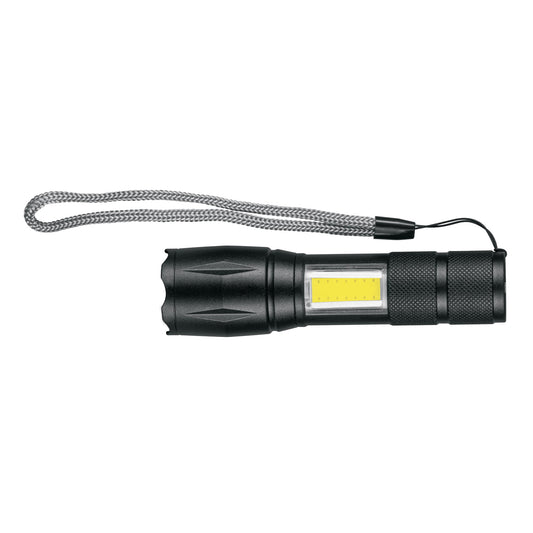 Linterna de 1 LED 270 lm con luz de emergencia, recargable Caja con 4, 100371