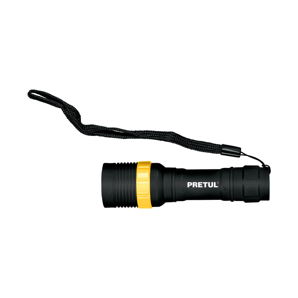 Linterna plástica 1 LED 40 lm de 1 pila AA, Pretul Caja con 4, 28019