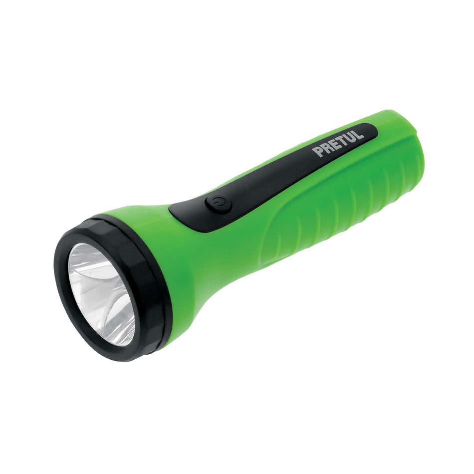 Linterna plástica de LED, 60 lm, recargable a granel, PRETUL Caja con 12, 28021