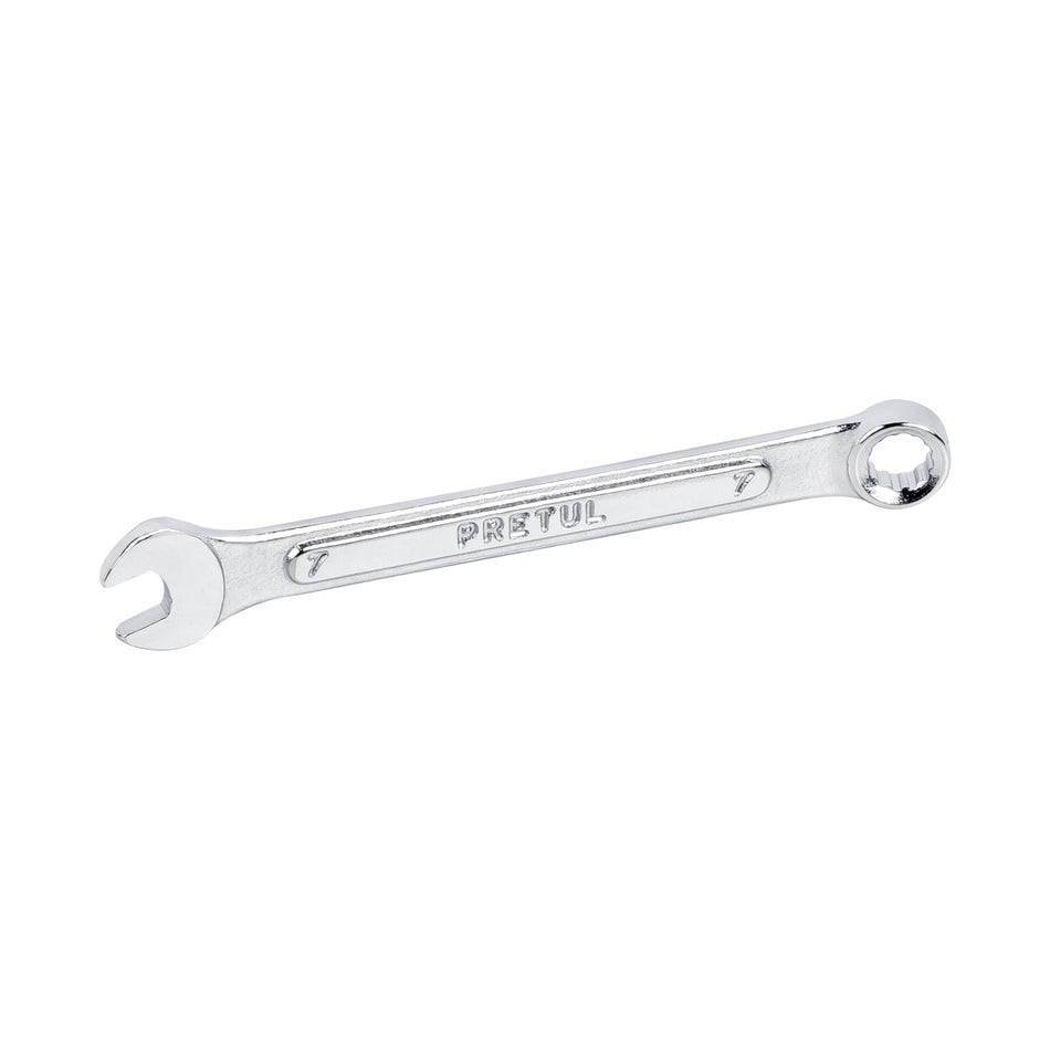 Llave combinada 7 mm x 110 mm de largo, Pretul Caja con 12, 21901