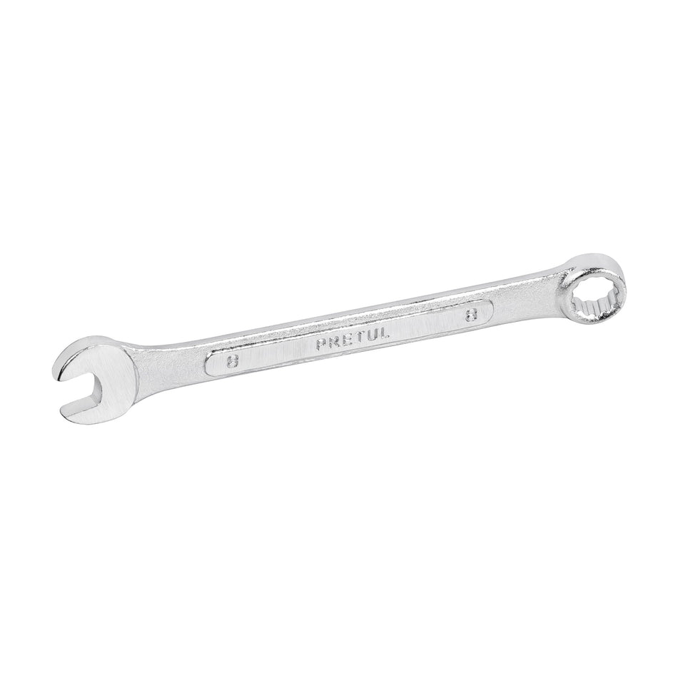 Llave combinada 8 mm x 120 mm de largo, Pretul Caja con 12, 21902