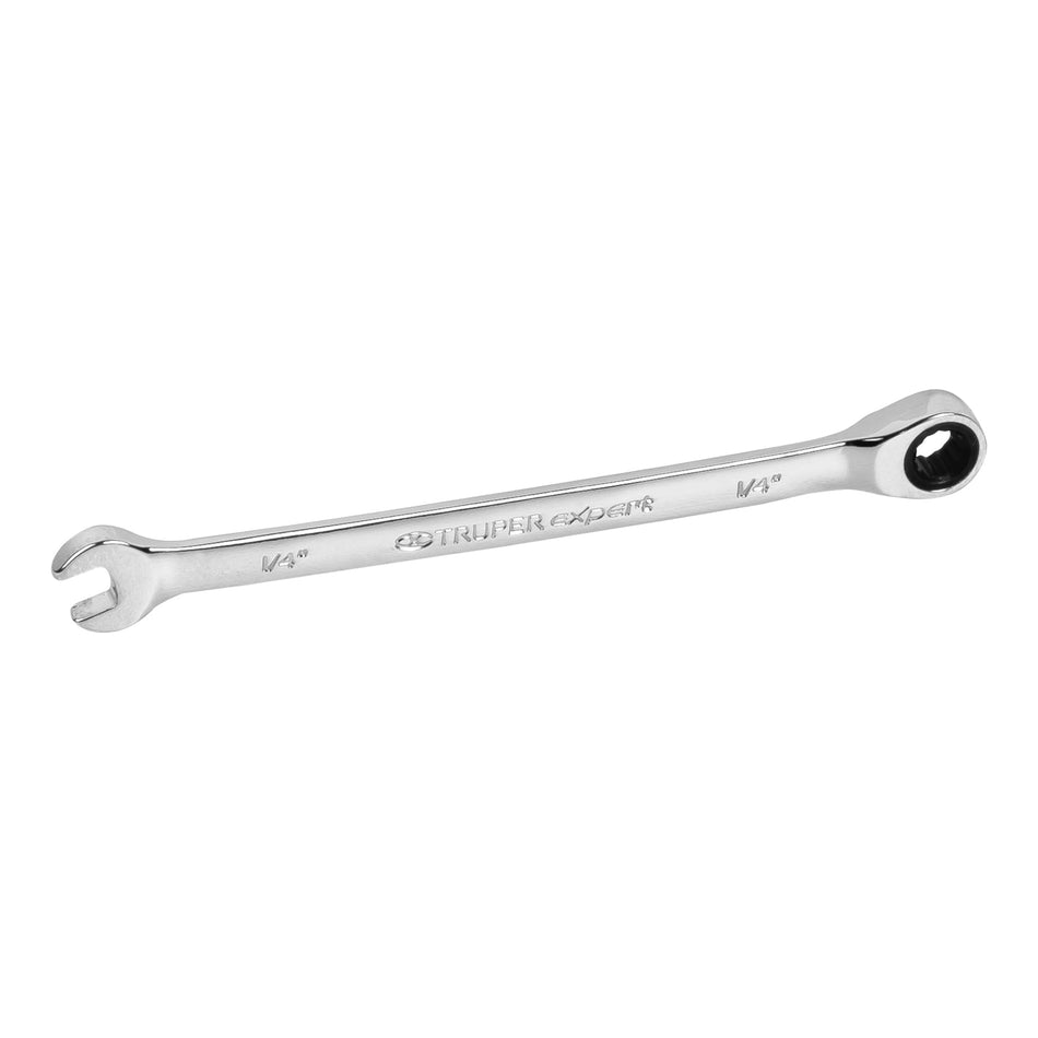 Llave combinada con matraca 1/4' x 120 mm largo, Expert Caja con 3, 13601
