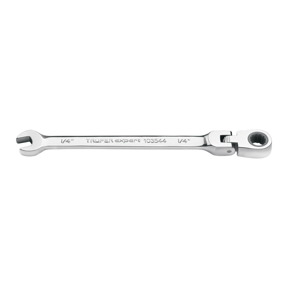 Llave combinada con matraca 1/4' flexible, Expert Caja con 3, 103544