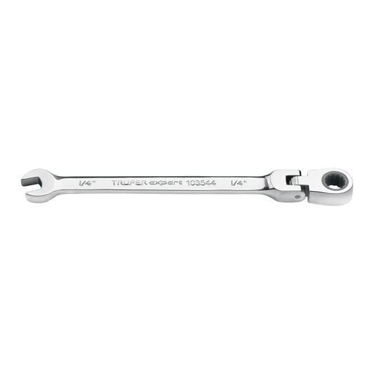 Llave combinada con matraca 1/4' flexible, Expert Caja con 3, 103544