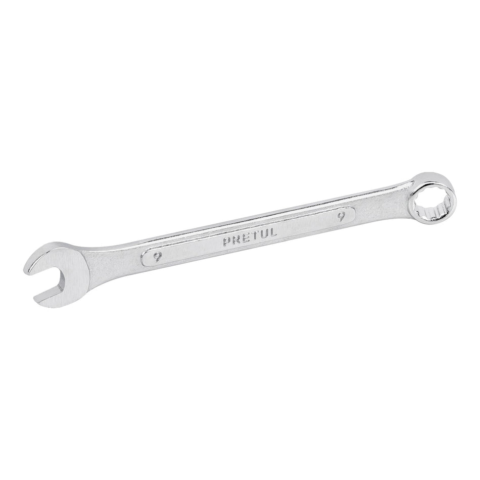 Llave combinada 9 mm x 130 mm de largo, Pretul Caja con 12, 21903